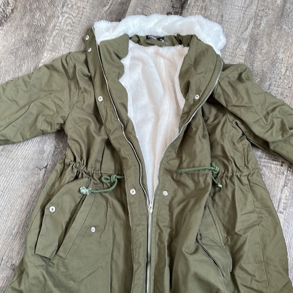 SHEIN Curve Lined Long Coat - Picture 4 of 6